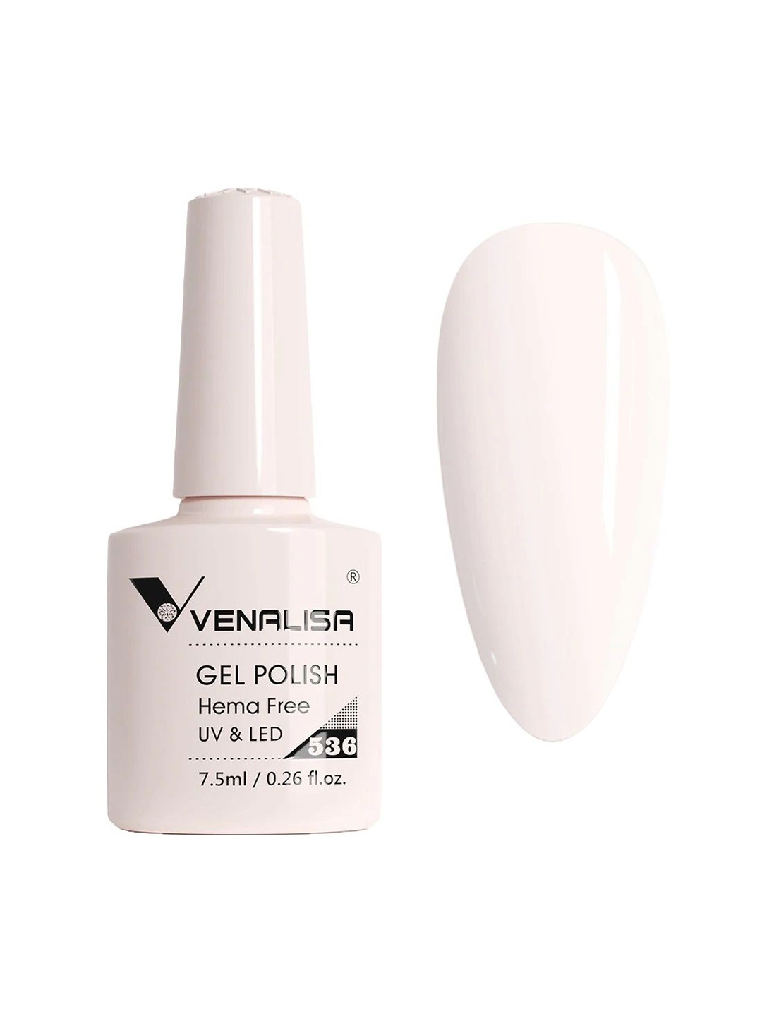 VENALISA Upgraded Formula Hema Free Soak-Off UV & LED Gel Nail Polish 7.5 ml - VIP5-536, White
VENALISA Upgraded Formula Hema Free Soak-Off UV & LED Gel Nail Polish 7.5 ml - VIP5-536, White