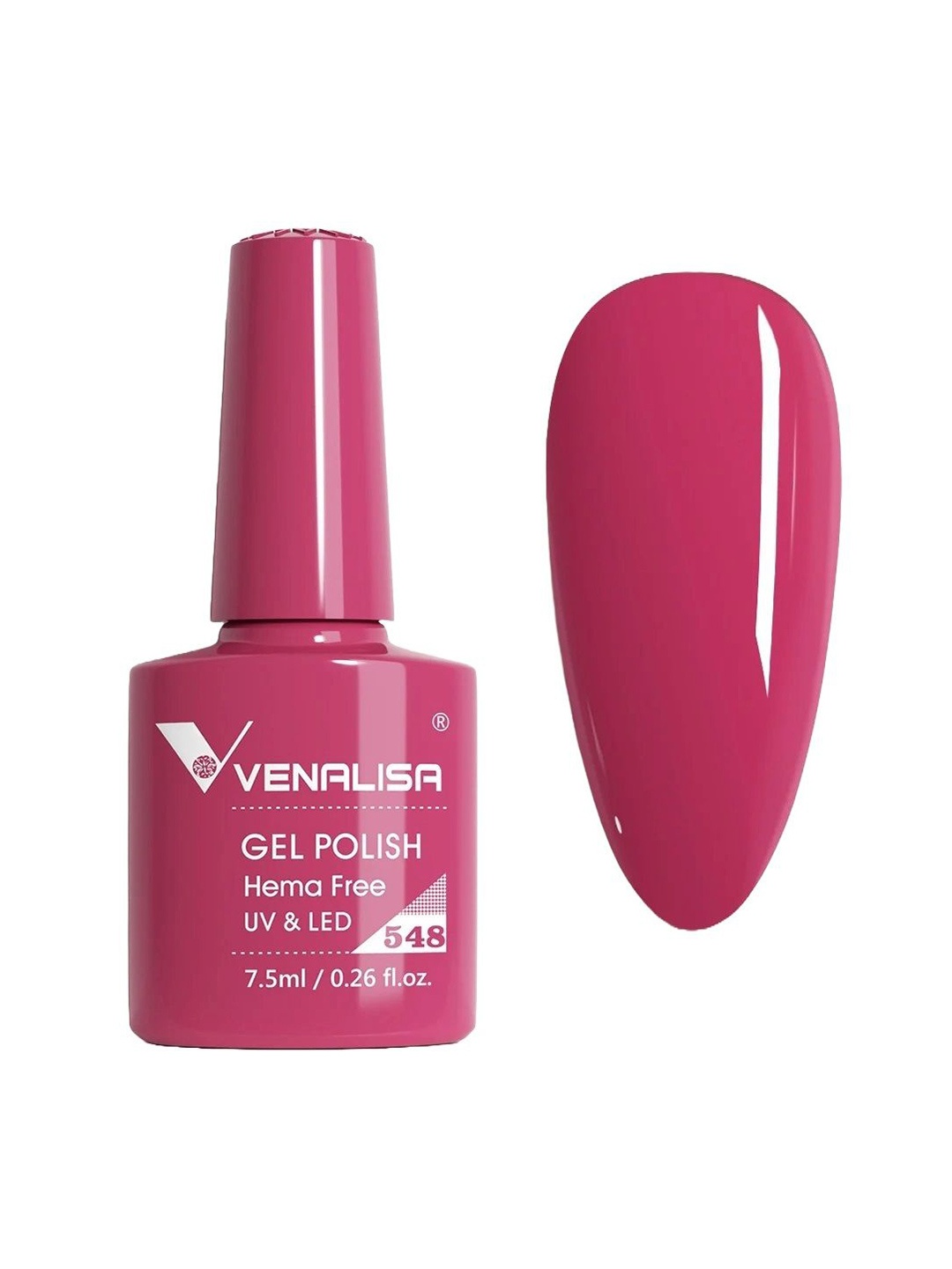 VENALISA Upgraded Formula Hema Free UV & LED Gel Nail Polish 7.5ml - Shade 548, Pink
VENALISA Upgraded Formula Hema Free UV & LED Gel Nail Polish 7.5ml - Shade 548, Pink