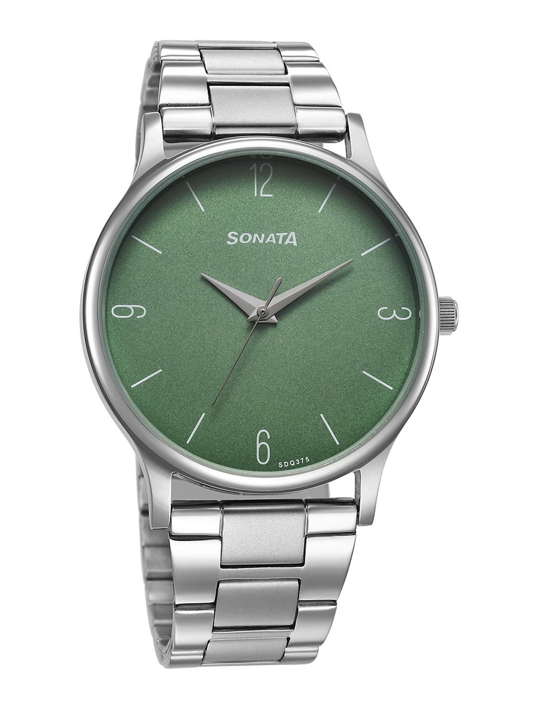 Sonata Men Brass Dial & Stainless Steel Bracelet Style Straps Analogue Watch 77105SM13W, Green
Sonata Men Brass Dial & Stainless Steel Bracelet Style Straps Analogue Watch 77105SM13W, Green