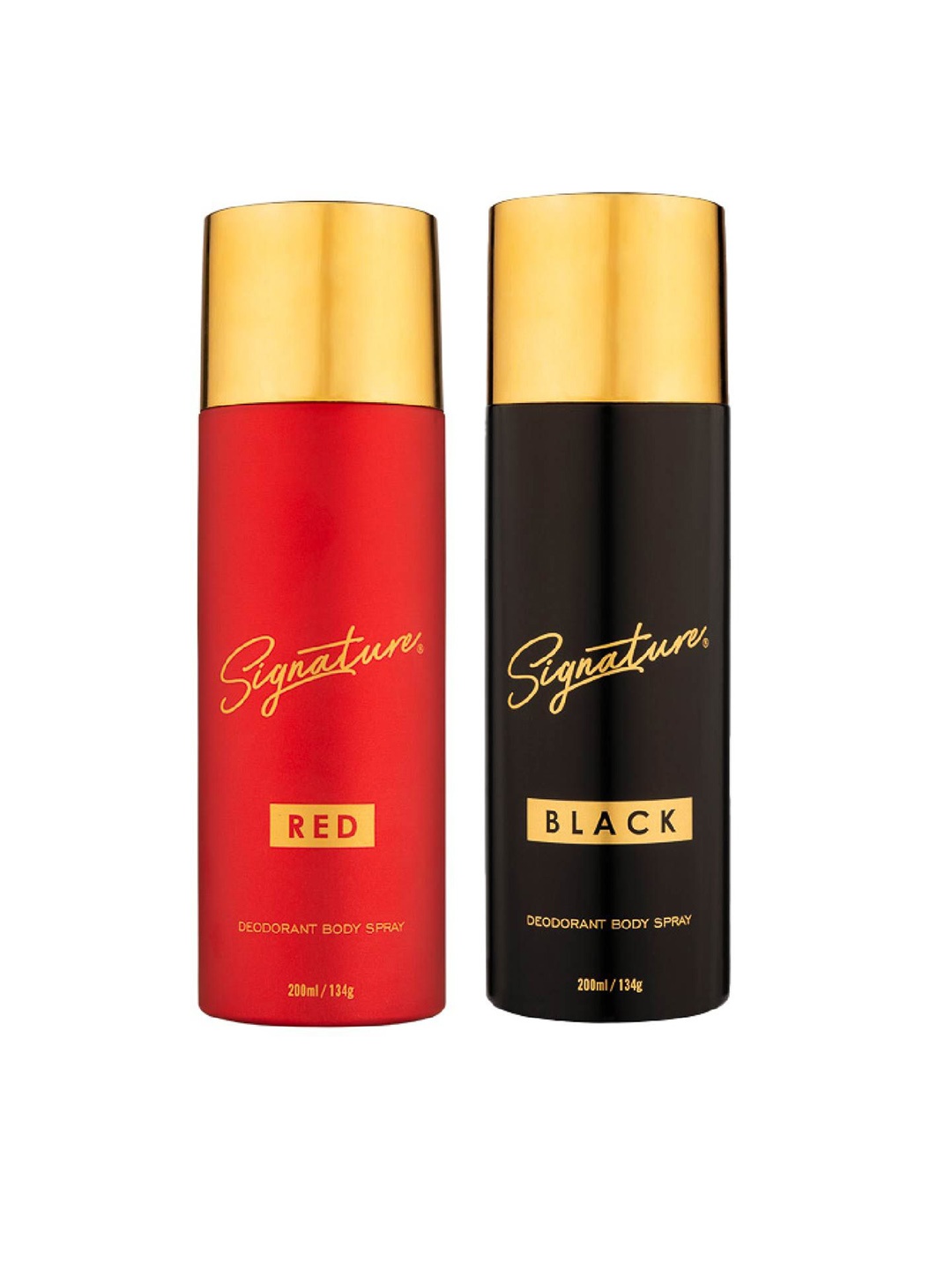 Signature Red & Black Set Of 2 Long Lasting Deodorant Body Spray - 200ml (134g) Each, Multi
Signature Red & Black Set Of 2 Long Lasting Deodorant Body Spray - 200ml (134g) Each, Multi