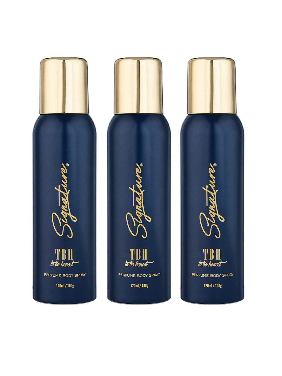 Signature TBH Men Set Of 3 Long Lasting Perfume Body Spray - 120ml (100g) Each, Navy blue
Signature TBH Men Set Of 3 Long Lasting Perfume Body Spray - 120ml (100g) Each, Navy blue