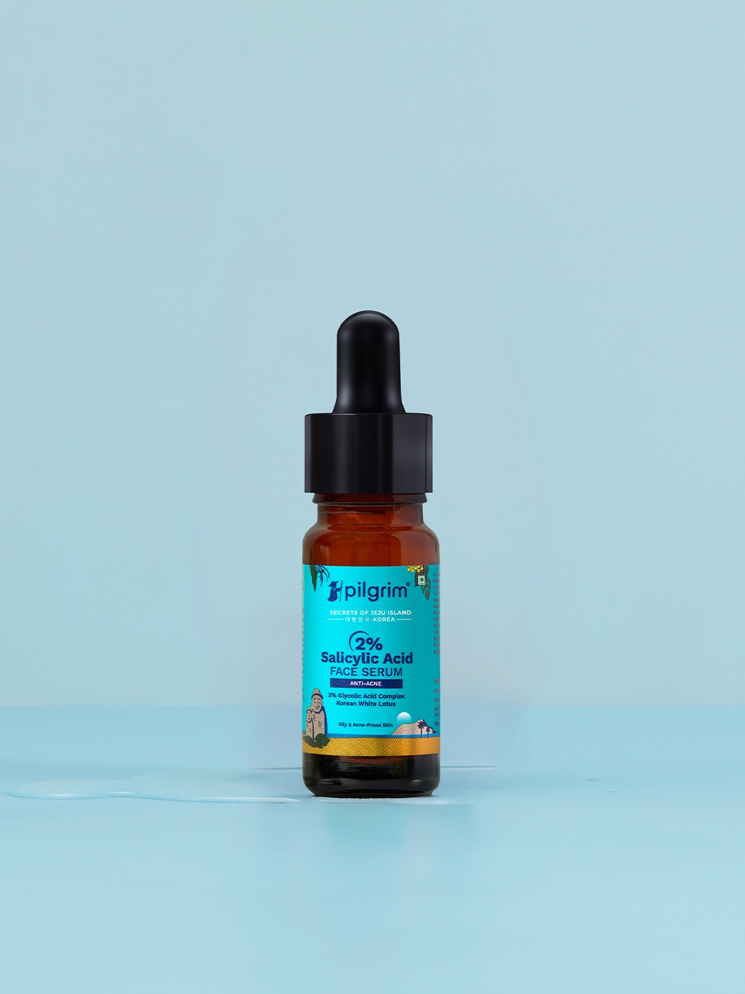 Pilgrim 2% Salicylic Acid Face Serum with Glycolic Acid & White Lotus - 10 ml, Blue
Pilgrim 2% Salicylic Acid Face Serum with Glycolic Acid & White Lotus - 10 ml, Blue