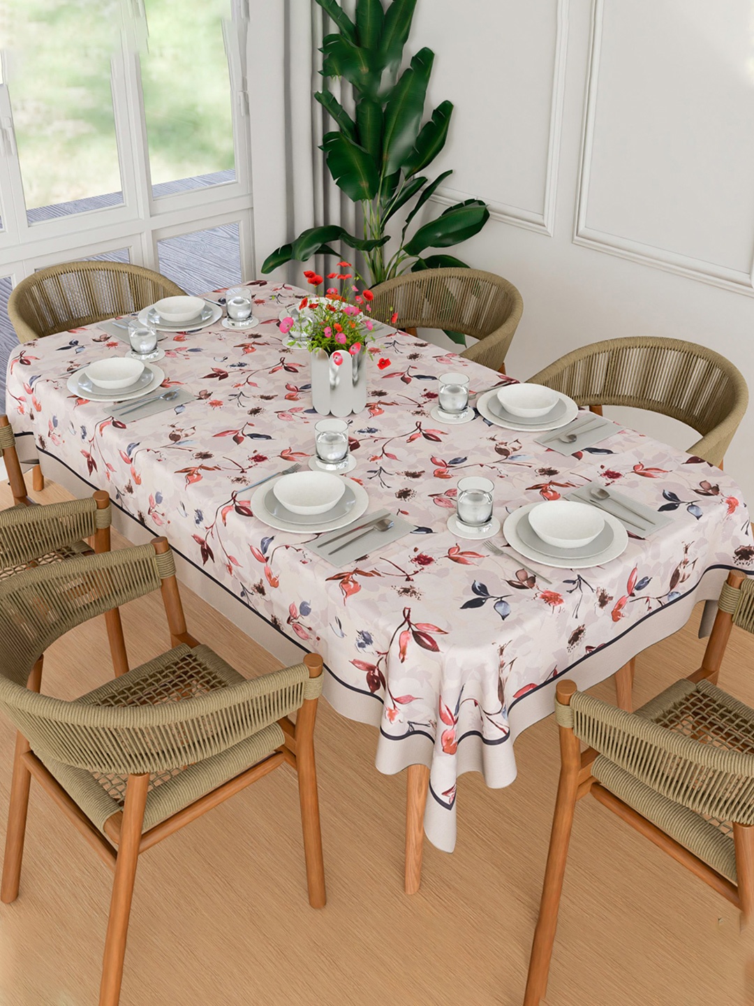 Kuber Industries Cream-Coloured Floral Printed Anti-Skid Cotton 6-Seater Table Cover
Kuber Industries Cream-Coloured Floral Printed Anti-Skid Cotton 6-Seater Table Cover