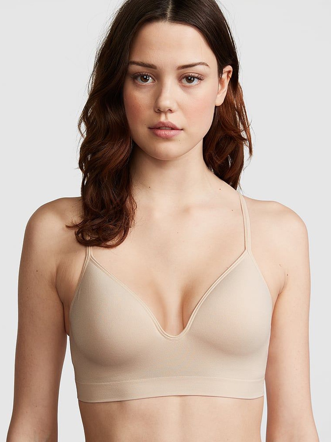 Victoria's Secret PINK Medium Coverage Non Padded Seamless Bralette Bra-All Day Comfort, Beige
Victoria's Secret PINK Medium Coverage Non Padded Seamless Bralette Bra-All Day Comfort, Beige