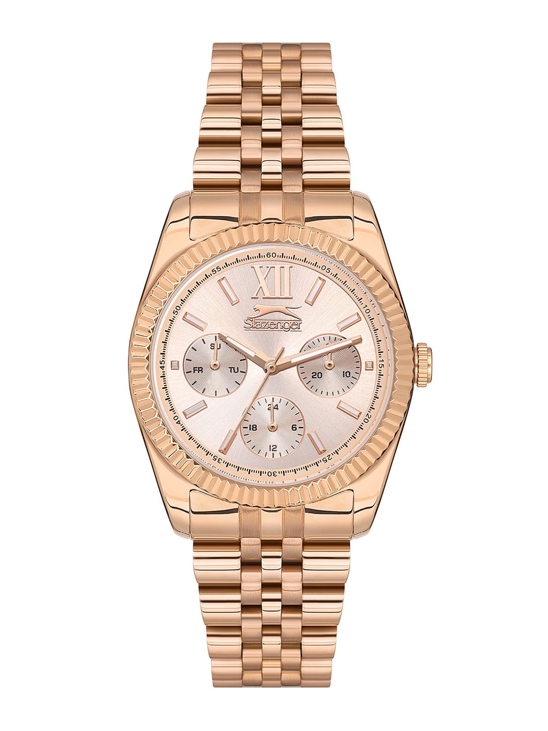 Slazenger Women Bracelet Style Strap Multi Function Analogue Watch SL091947401, Rose gold
Slazenger Women Bracelet Style Strap Multi Function Analogue Watch SL091947401, Rose gold