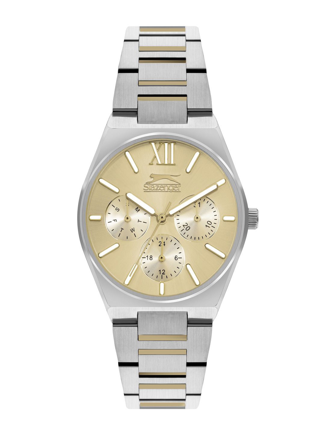 Slazenger Women Bracelet Style Strap Multi Function Analogue Watch-SL092243406, Gold
Slazenger Women Bracelet Style Strap Multi Function Analogue Watch-SL092243406, Gold