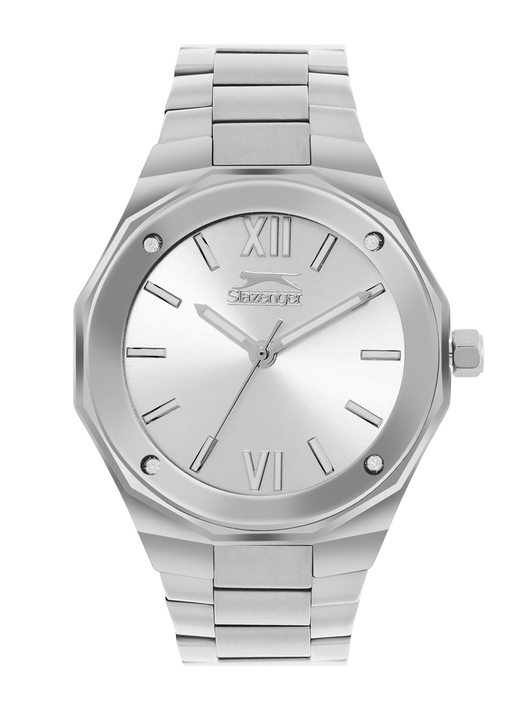 Slazenger Women Stainless Steel Bracelet Style Strap Reset Time Analogue Watch SL092258301, Silver
Slazenger Women Stainless Steel Bracelet Style Strap Reset Time Analogue Watch SL092258301, Silver