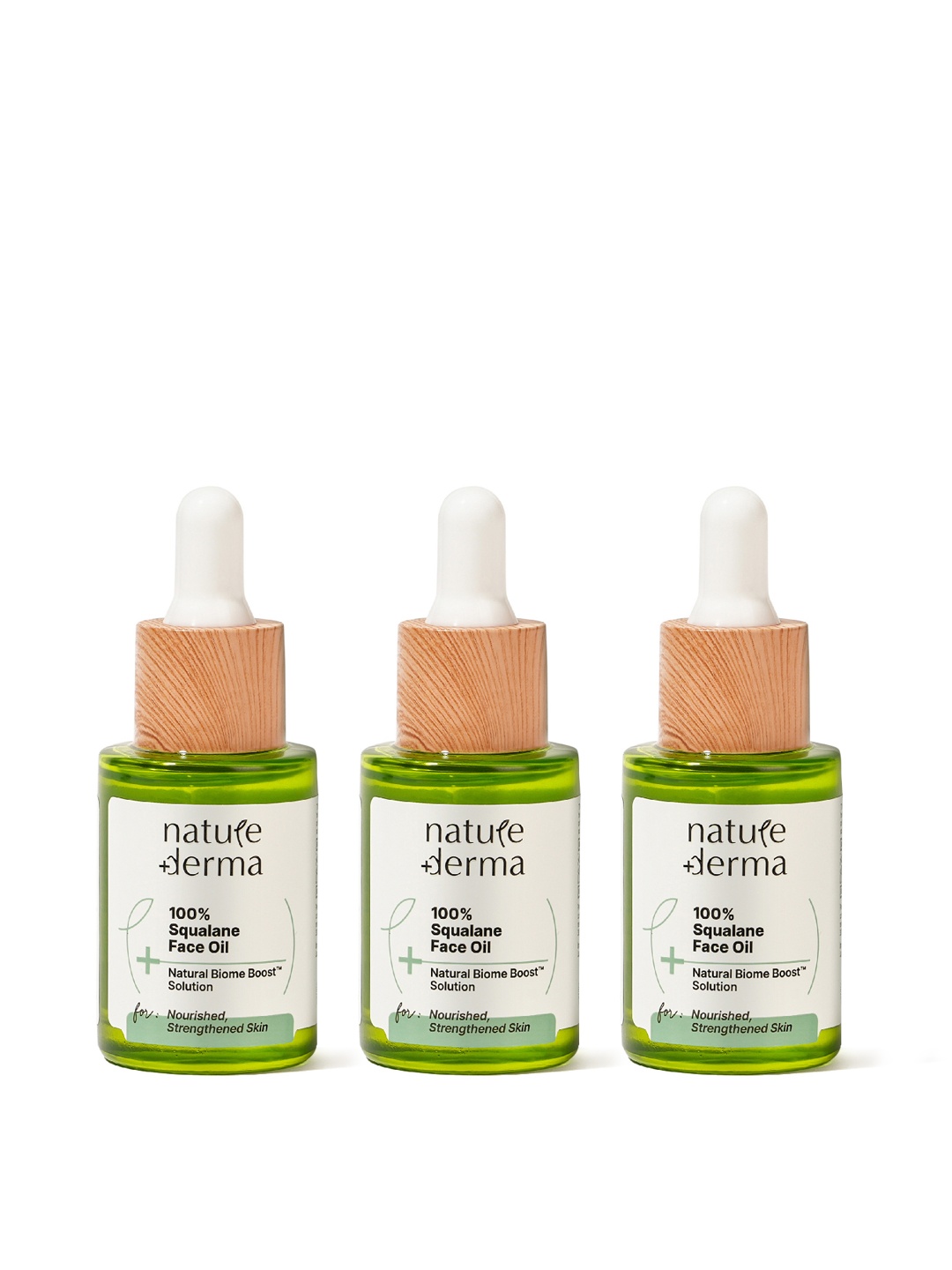 Nature Derma Set of 3 100% Squalane Face Oil with Natural Biome-Boost Solution - 30ml each, White
Nature Derma Set of 3 100% Squalane Face Oil with Natural Biome-Boost Solution - 30ml each, White