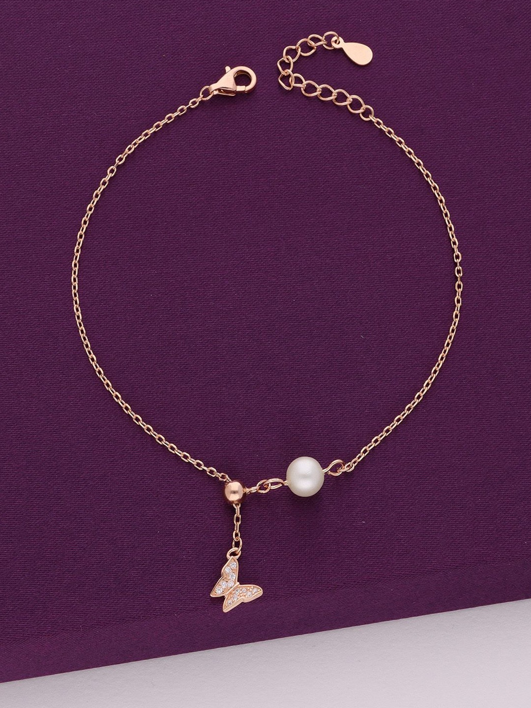 KAI JEWEL 92.5 Sterling Silver Cubic Zirconia Rose Gold Plated Charm Bracelet
KAI JEWEL 92.5 Sterling Silver Cubic Zirconia Rose Gold Plated Charm Bracelet