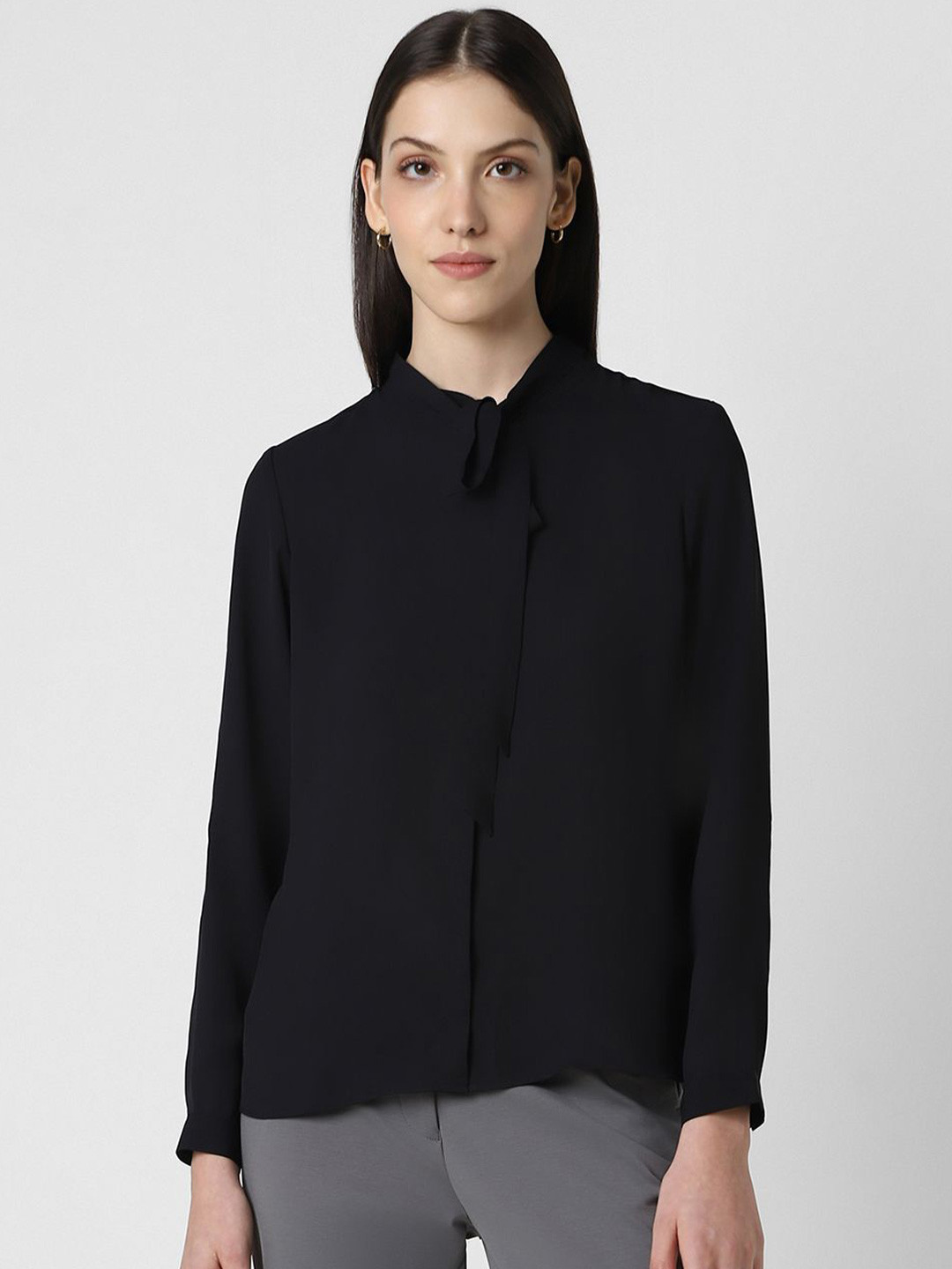 Van Heusen Woman Built-Up Collar Cotton Formal Shirt, Black
Van Heusen Woman Built-Up Collar Cotton Formal Shirt, Black