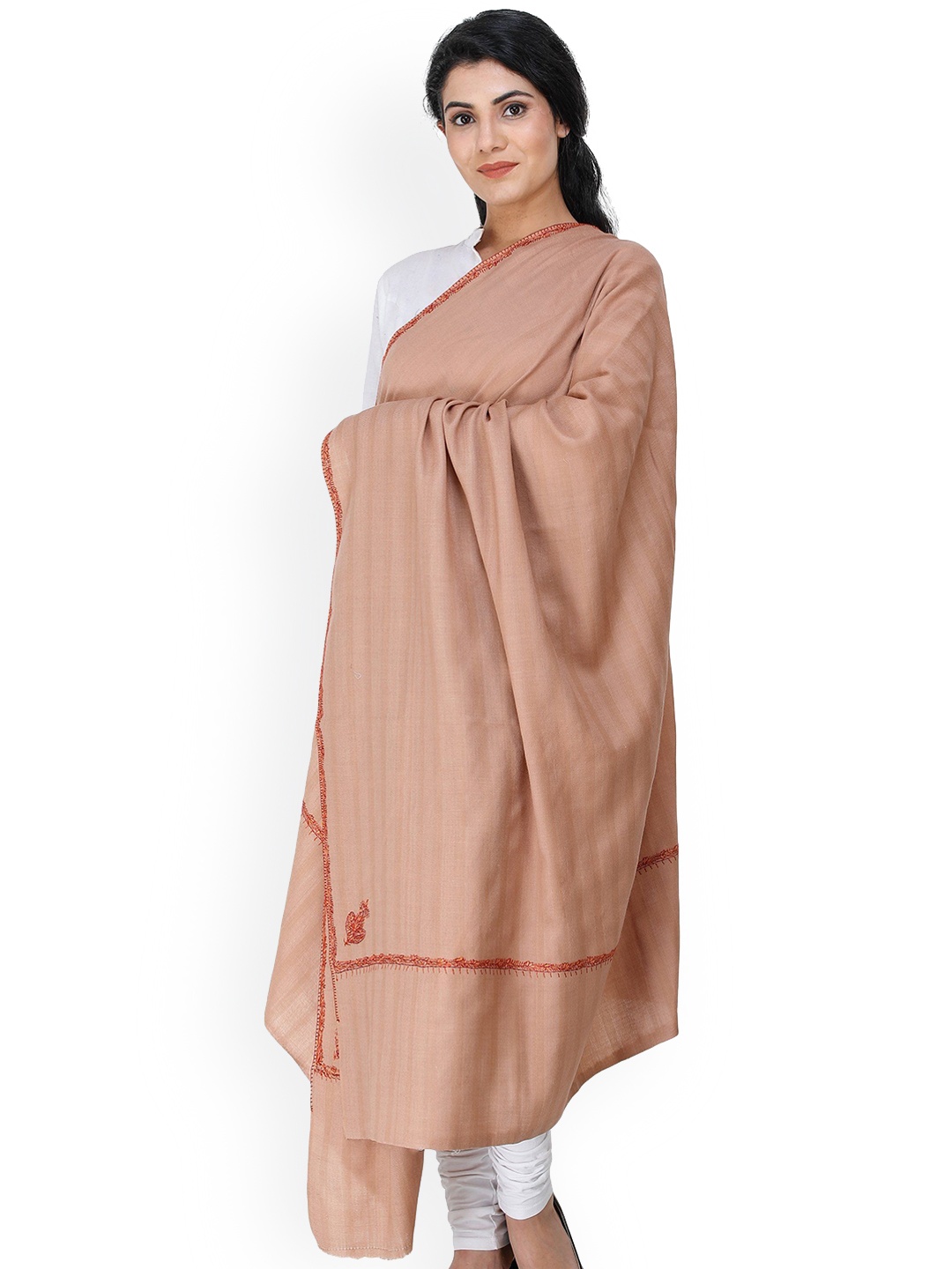 Exotic India Roebuck Pure Wool Sozni Hand-Embroidered Border Kashmiri Kingri Shawl, Rose
Exotic India Roebuck Pure Wool Sozni Hand-Embroidered Border Kashmiri Kingri Shawl, Rose