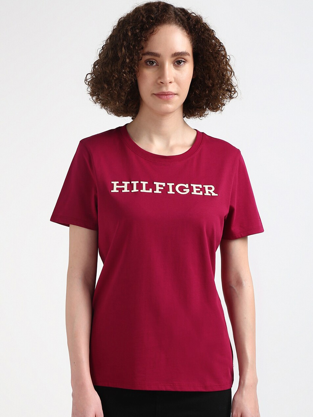 Tommy Hilfiger Typography Printed Round Neck Short Sleeves Regular Fit Pure Cotton T-shirt, Magenta
Tommy Hilfiger Typography Printed Round Neck Short Sleeves Regular Fit Pure Cotton T-shirt, Magenta
