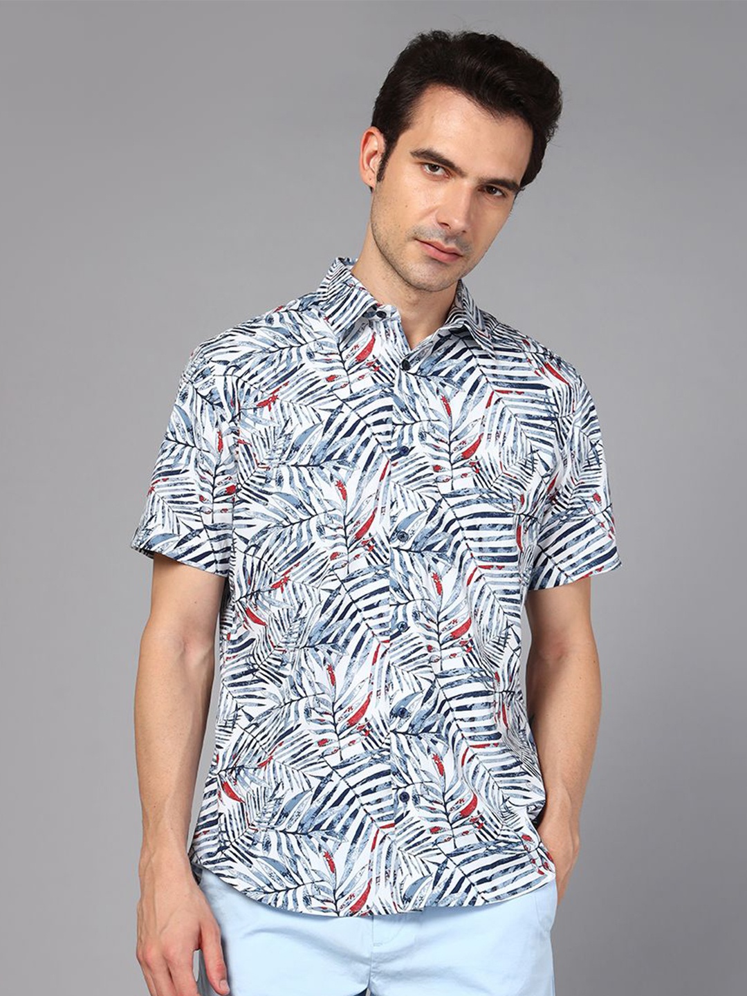DON VINO Classic Relaxed Fit Floral Printed Spread Collar Cotton Casual Shirt, White
DON VINO Classic Relaxed Fit Floral Printed Spread Collar Cotton Casual Shirt, White