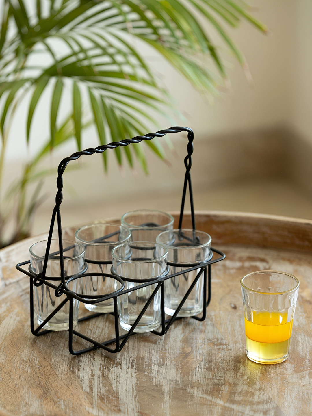 ExclusiveLane Rail Express Transparent 7 Pcs Textured Tea Glasses With Holder 120 ml Each
ExclusiveLane Rail Express Transparent 7 Pcs Textured Tea Glasses With Holder 120 ml Each