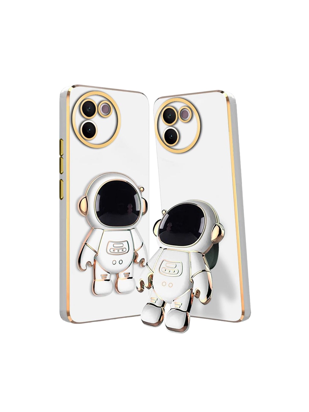 Karwan Vivo V30E Soft Back Case With 3D Astronaut Folding Stand Mobile Accessories, White
Karwan Vivo V30E Soft Back Case With 3D Astronaut Folding Stand Mobile Accessories, White