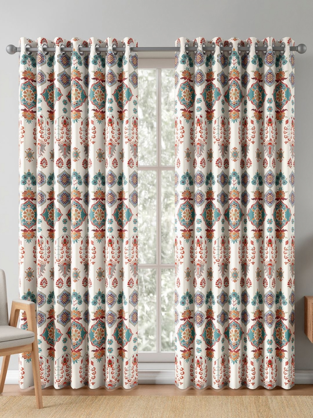 India Circus by Krsnaa Mehta Brown & Brown 2 Pieces Ethnic Motifs Window Curtains
India Circus by Krsnaa Mehta Brown & Brown 2 Pieces Ethnic Motifs Window Curtains
