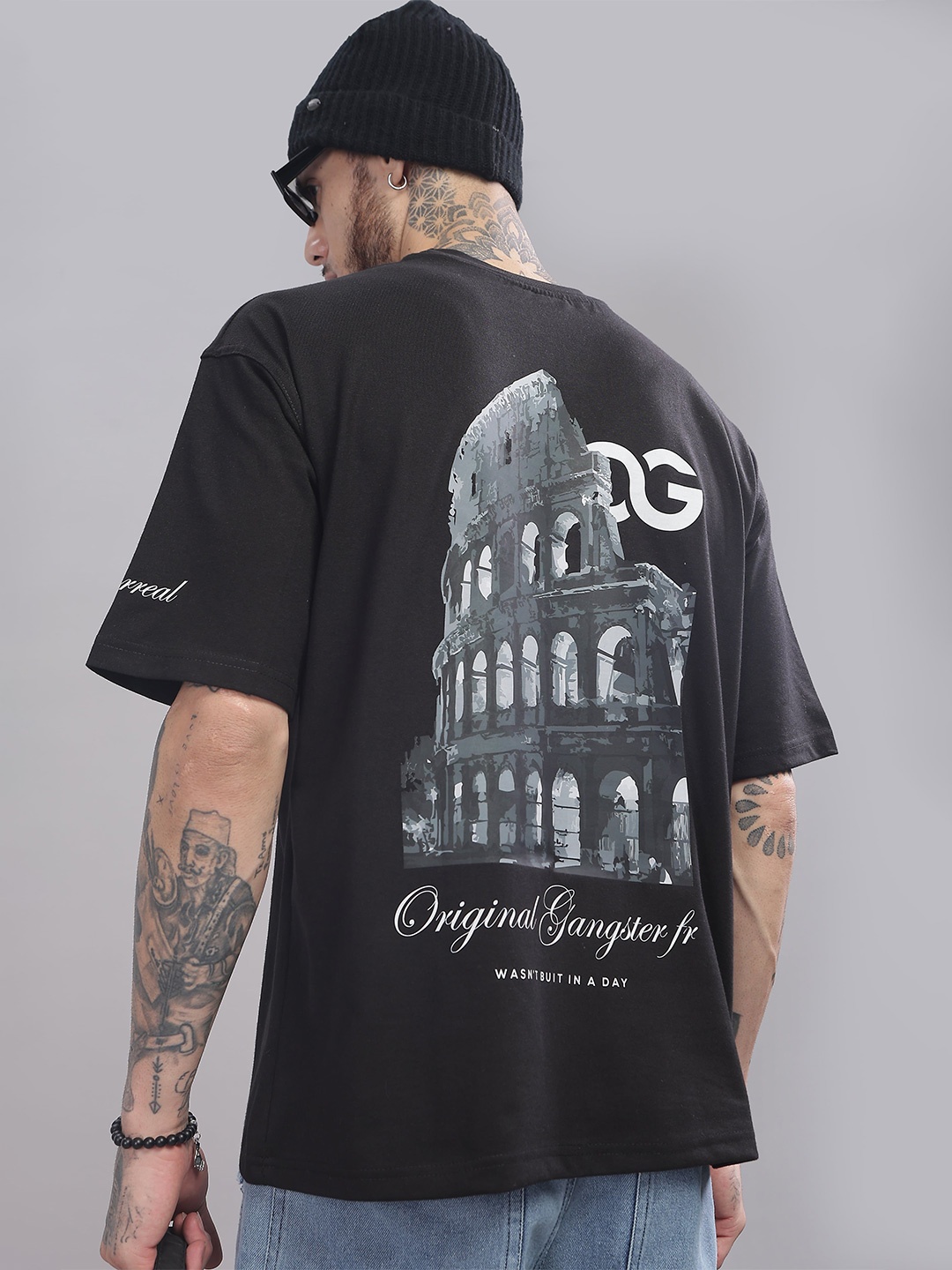 OG For Real Graphic Printed Drop-Shoulder Sleeves Pure Cotton Oversized T-Shirt, Black
OG For Real Graphic Printed Drop-Shoulder Sleeves Pure Cotton Oversized T-Shirt, Black