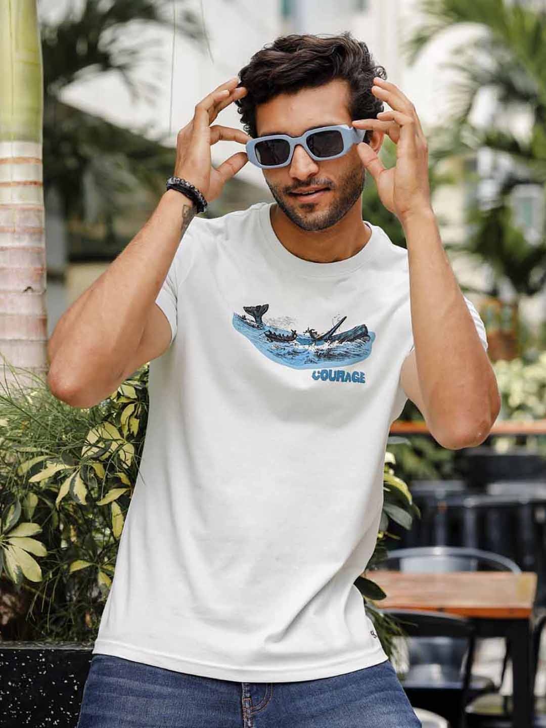 ONE SKY Graphic Printed Round Neck Short Sleeves Pure Cotton Casual T-Shirt, Blue
ONE SKY Graphic Printed Round Neck Short Sleeves Pure Cotton Casual T-Shirt, Blue