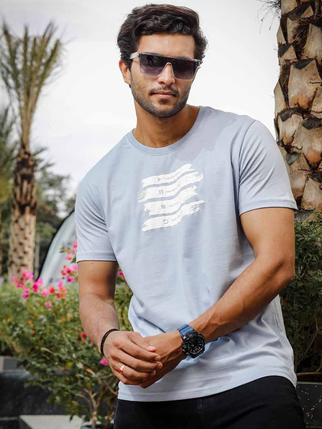 ONE SKY Typography Printed Round Neck Short Sleeves Pure Cotton Casual T-Shirt, Blue
ONE SKY Typography Printed Round Neck Short Sleeves Pure Cotton Casual T-Shirt, Blue