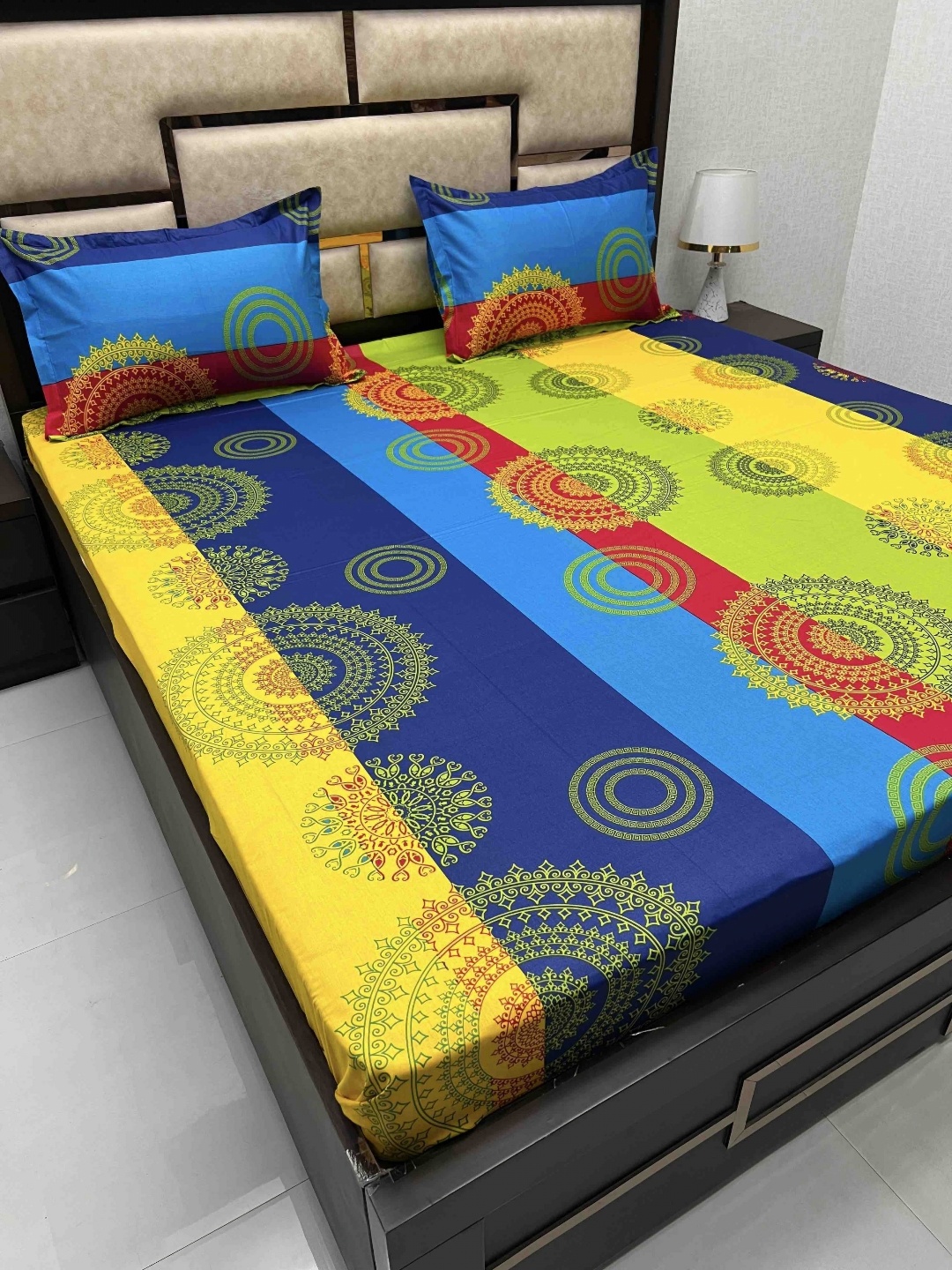 Pure Decor Yellow Ethnic Motifs Pure Cotton 300 TC Queen Bedsheet with 2 Pillow Covers
Pure Decor Yellow Ethnic Motifs Pure Cotton 300 TC Queen Bedsheet with 2 Pillow Covers