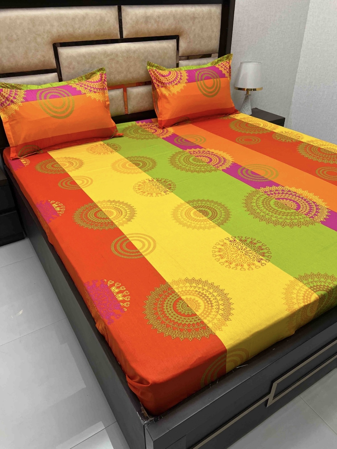 Pure Decor Yellow Ethnic Motifs Pure Cotton 300 TC Queen Bedsheet with 2 Pillow Covers
Pure Decor Yellow Ethnic Motifs Pure Cotton 300 TC Queen Bedsheet with 2 Pillow Covers