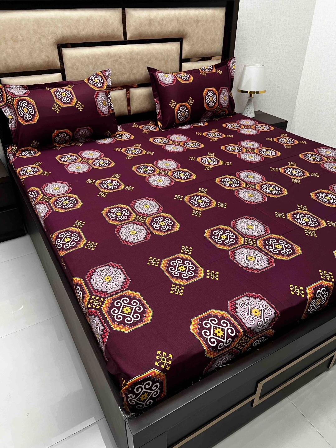 Pure Decor Maroon Ethnic Motifs Pure Cotton 300 TC Queen Bedsheet with 2 Pillow Covers
Pure Decor Maroon Ethnic Motifs Pure Cotton 300 TC Queen Bedsheet with 2 Pillow Covers