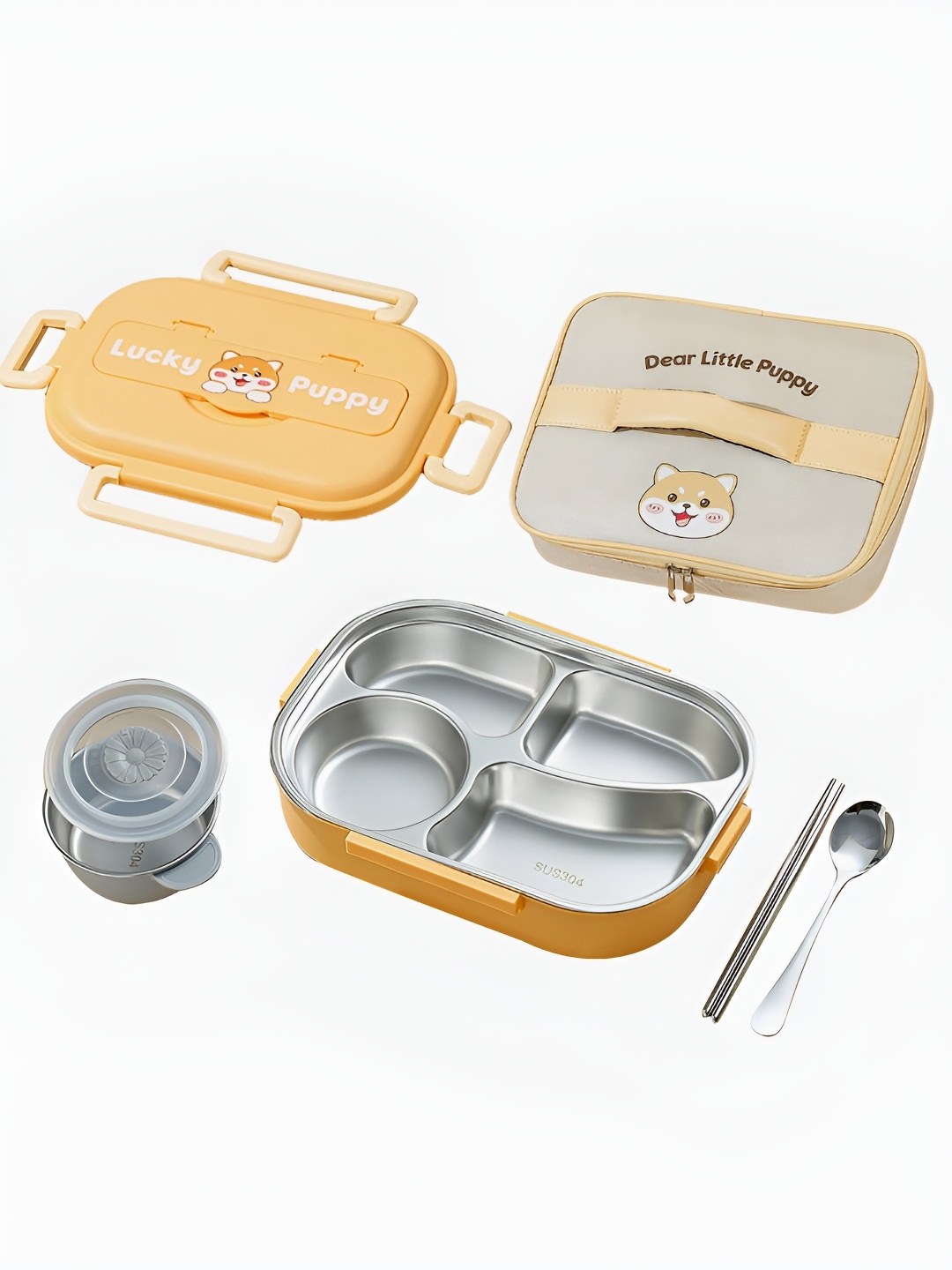 Little Surprise Box LLP Yellow Printed Stainless Steel Lunch Box With Cover, Peach
Little Surprise Box LLP Yellow Printed Stainless Steel Lunch Box With Cover, Peach