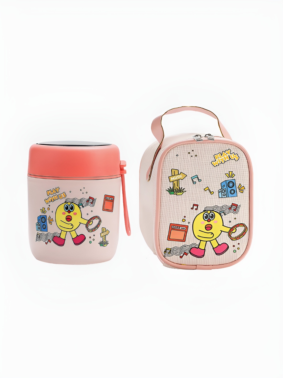 Little Surprise Box LLP Pink Printed Stainless Steel Lunch Box With Lunch Bag & Spoon
Little Surprise Box LLP Pink Printed Stainless Steel Lunch Box With Lunch Bag & Spoon