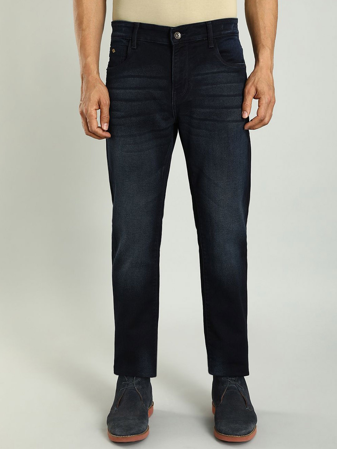 Indian Terrain Men Brooklyn Slim Fit Light Fade Clean Look Stretchable Jeans, Navy blue
Indian Terrain Men Brooklyn Slim Fit Light Fade Clean Look Stretchable Jeans, Navy blue