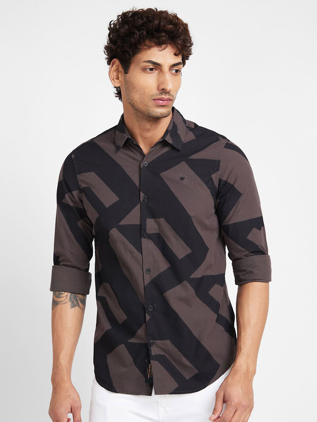 Being Human Men Slim Fit Opaque Checked Casual Shirt, Black
Being Human Men Slim Fit Opaque Checked Casual Shirt, Black