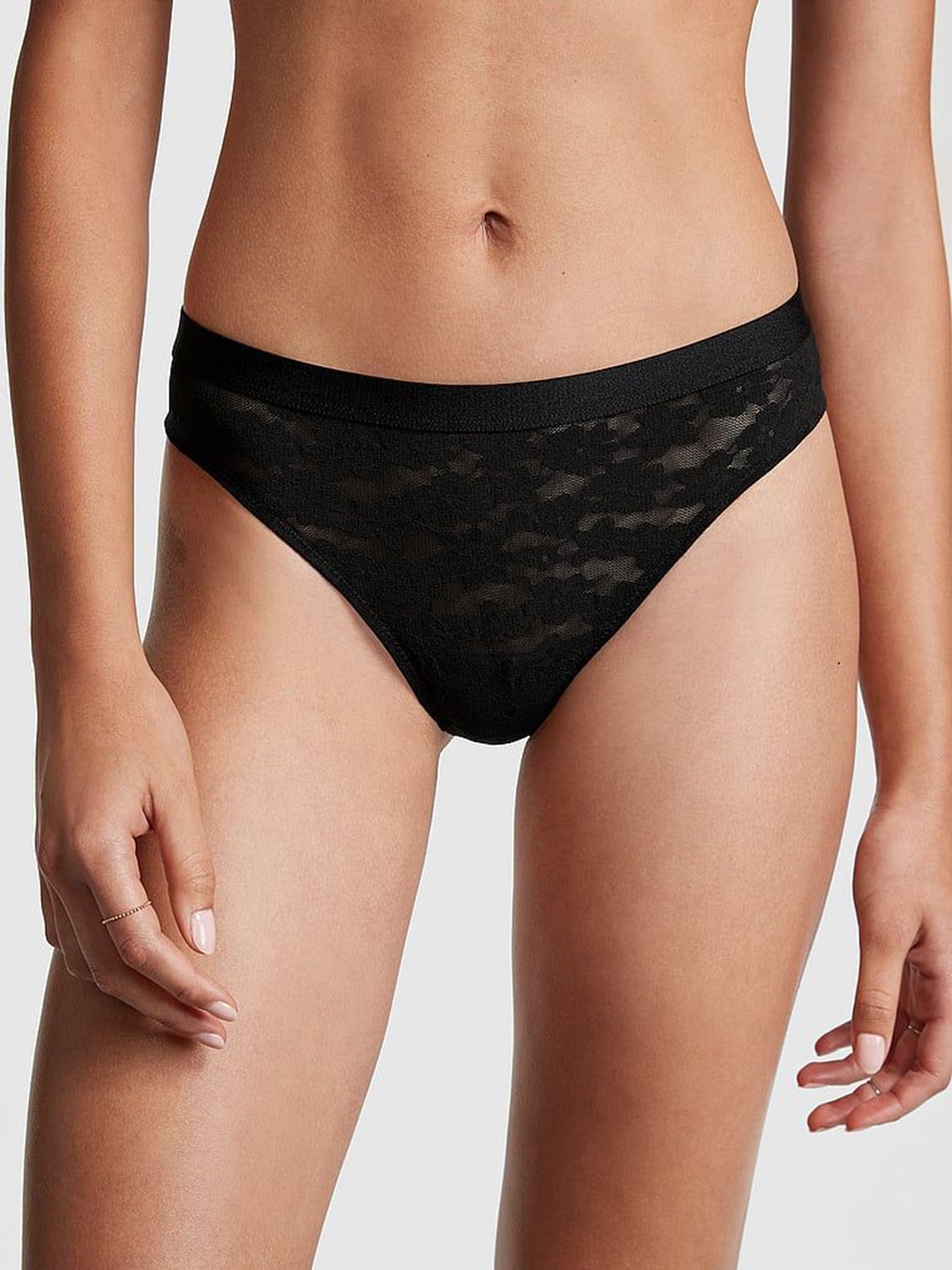 Victoria's Secret PINK Wear Everywhere Self Design Lace Thong Briefs 112293112ZUO, Black
Victoria's Secret PINK Wear Everywhere Self Design Lace Thong Briefs 112293112ZUO, Black