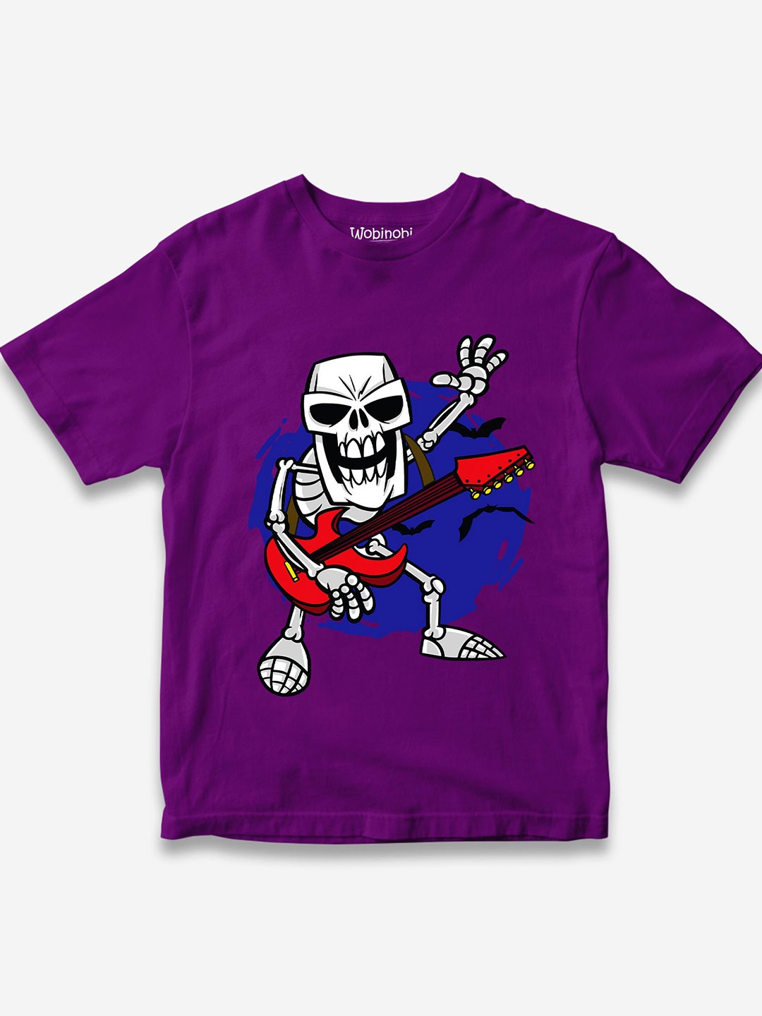 Wobinobi Boys Skeleton Rockstar Printed Pure Cotton Bio Finish Casual T-shirt, Purple
Wobinobi Boys Skeleton Rockstar Printed Pure Cotton Bio Finish Casual T-shirt, Purple