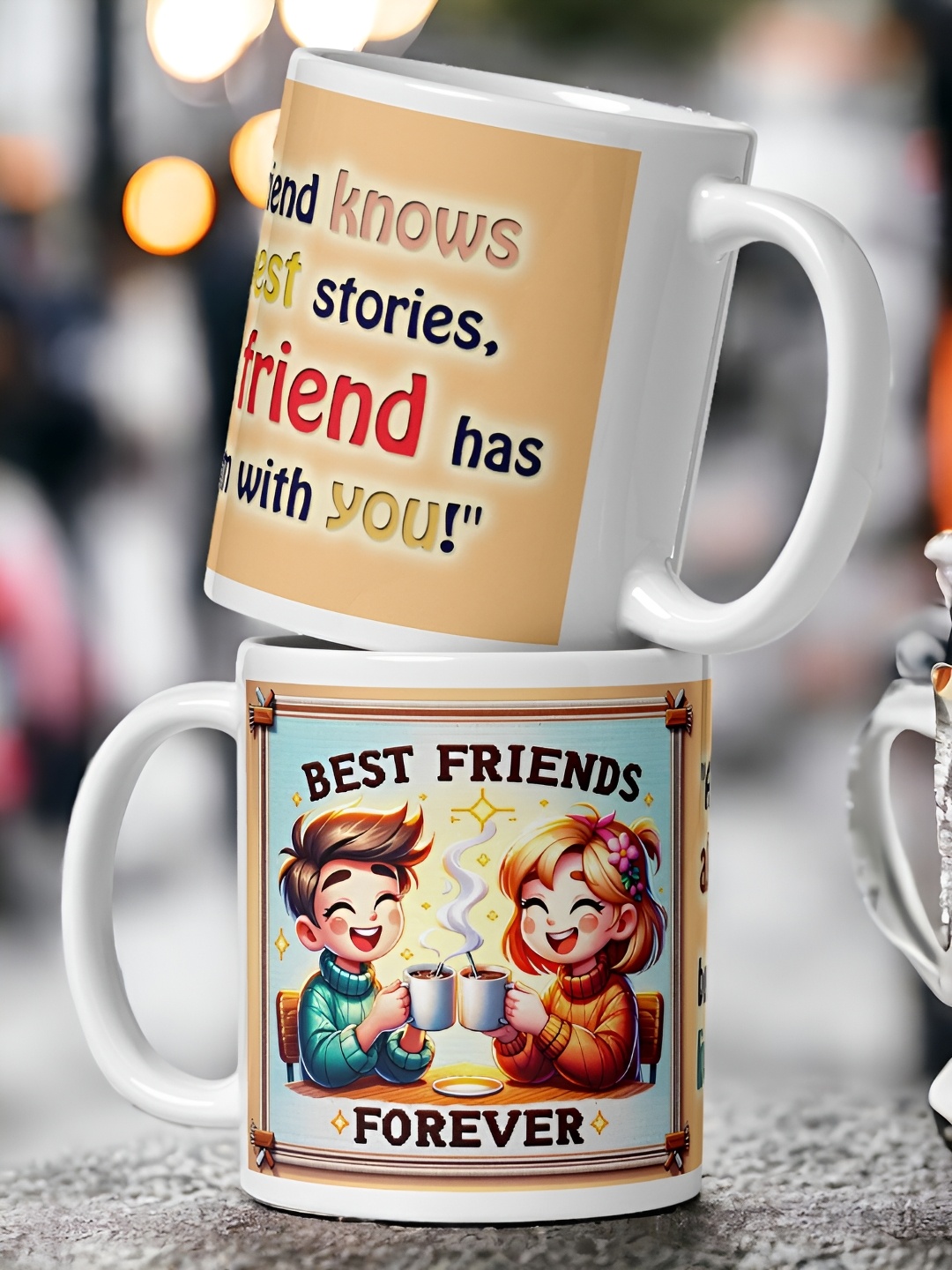 bettergiftflowers White & Beige 2 Pieces Best Friend Forever Printed Glossy Mugs 350 ml
bettergiftflowers White & Beige 2 Pieces Best Friend Forever Printed Glossy Mugs 350 ml