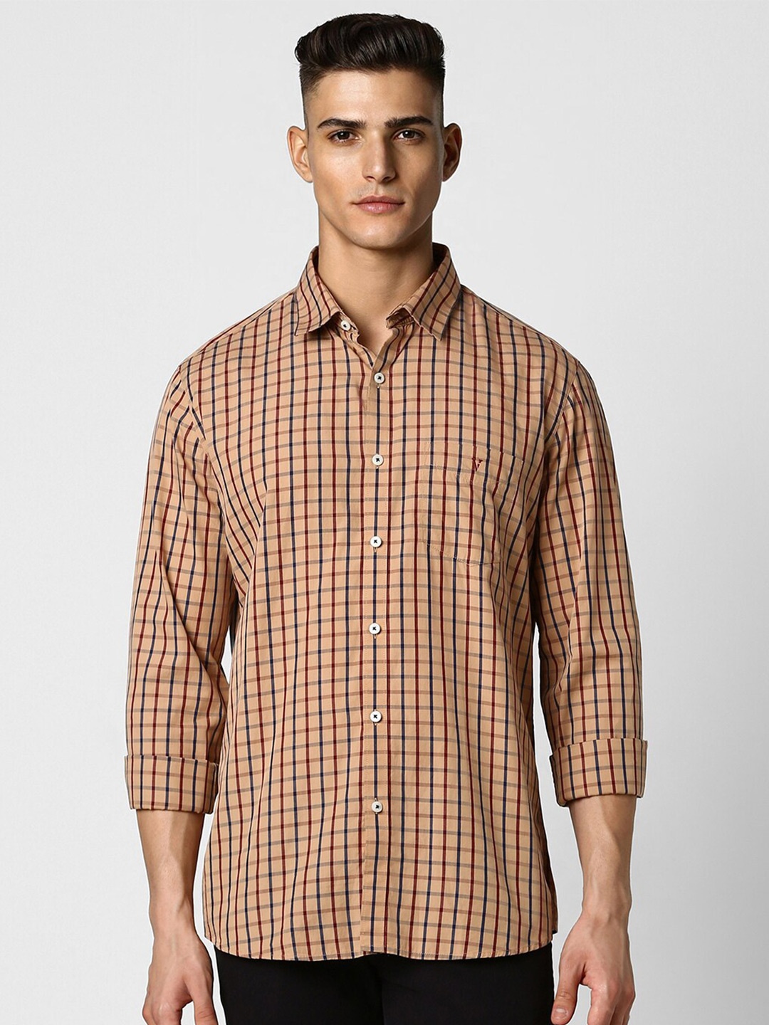 Van Heusen Sport Spread Collar Long Sleeves Slim Fit Cotton Checked Casual Shirt, Peach
Van Heusen Sport Spread Collar Long Sleeves Slim Fit Cotton Checked Casual Shirt, Peach