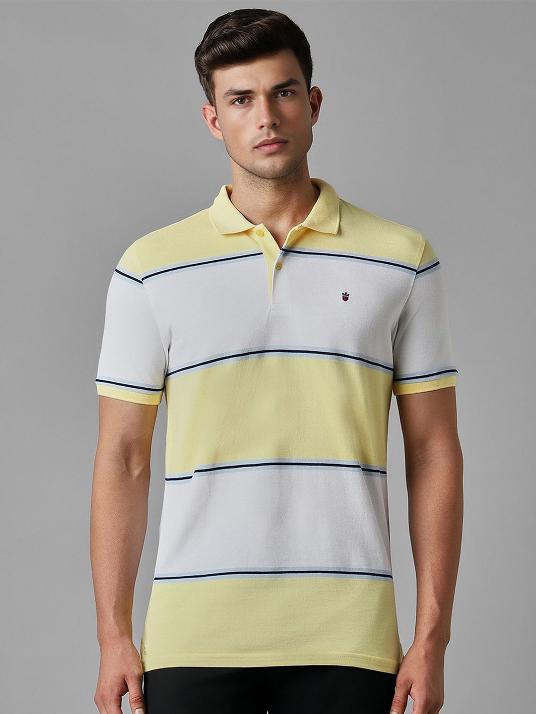 Louis Philippe Sport Men Colourblocked Polo Collar Slim Fit Cotton T-shirt, Yellow
Louis Philippe Sport Men Colourblocked Polo Collar Slim Fit Cotton T-shirt, Yellow