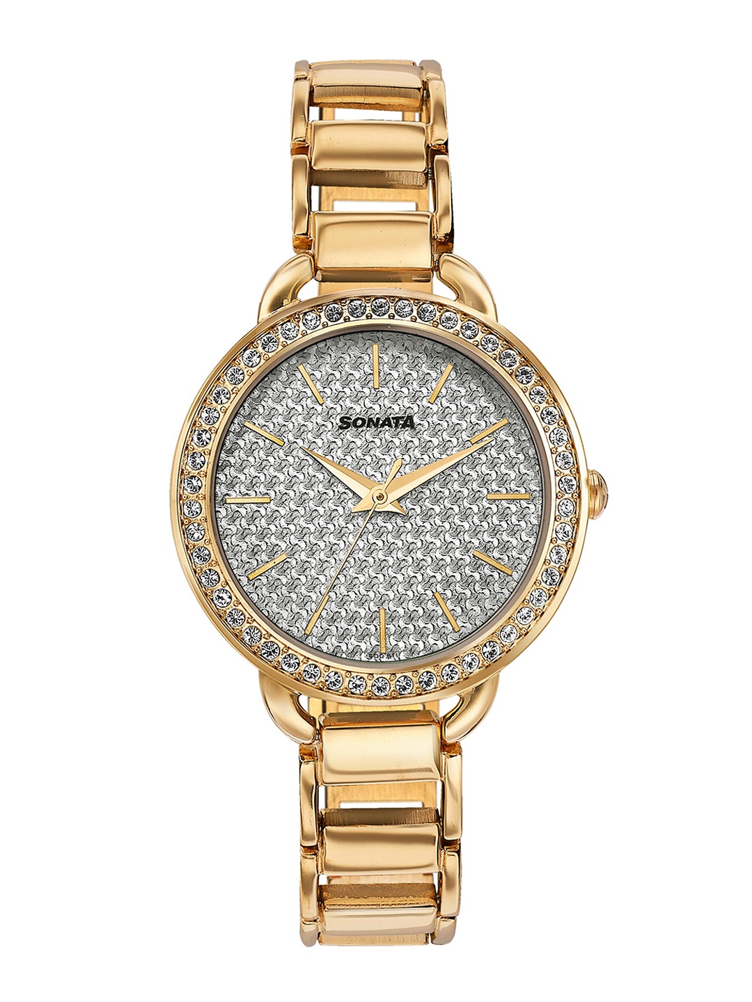 Sonata Women Wedding Bling Stainless Steel Bracelet Style Straps Analogue Watch 87052WM04, Silver
Sonata Women Wedding Bling Stainless Steel Bracelet Style Straps Analogue Watch 87052WM04, Silver