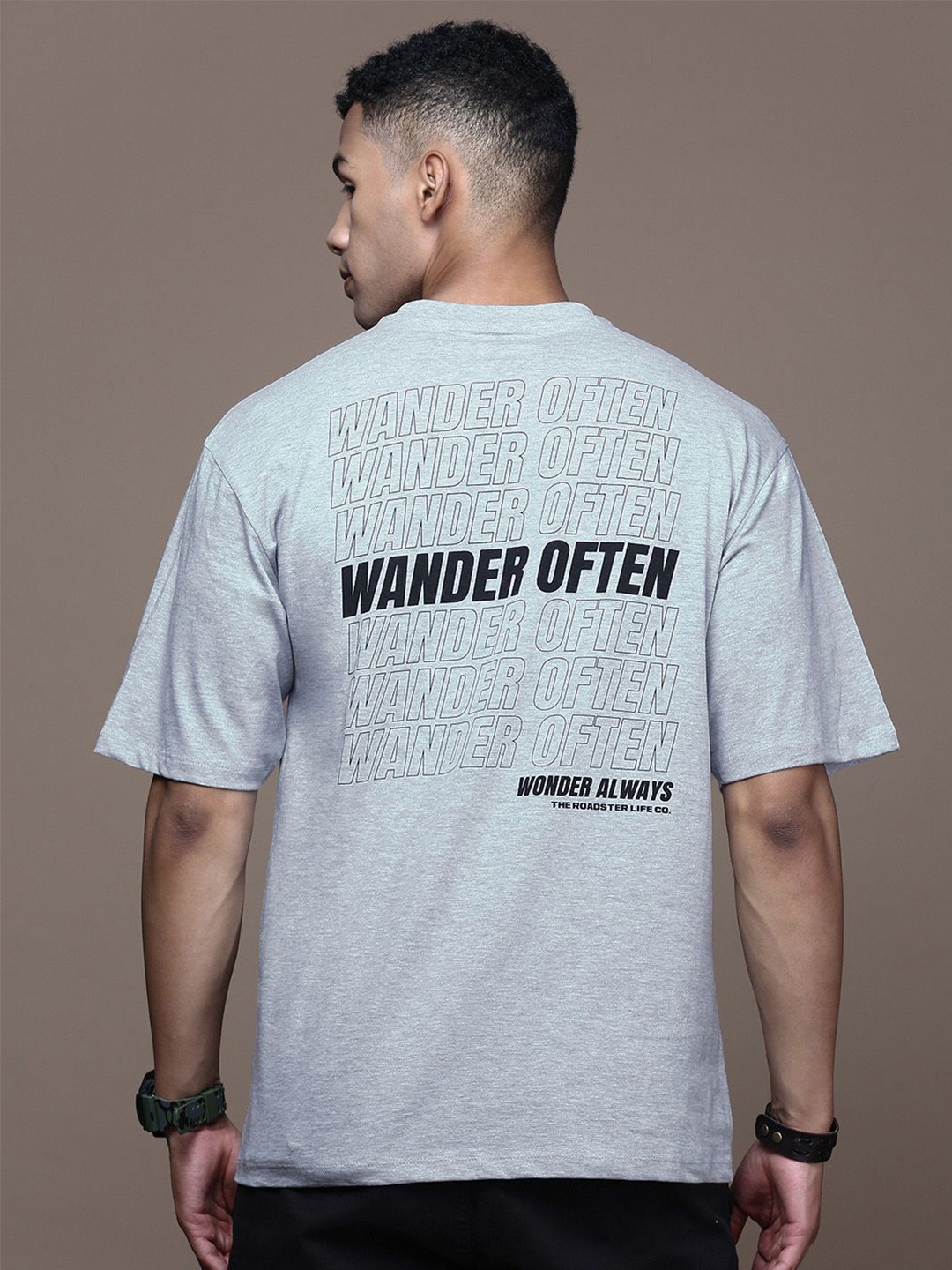 Roadster Men Typography Printed Relaxed Fit Round Neck Cotton T-Shirt, Grey melange
Roadster Men Typography Printed Relaxed Fit Round Neck Cotton T-Shirt, Grey melange
