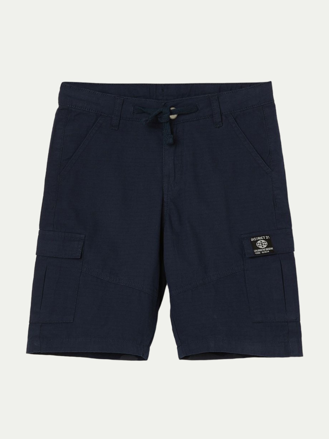 Fame Forever by Lifestyle Boys Mid-Rise Knee Length Regular Fit Pure Cotton Cargo Shorts, Navy blue
Fame Forever by Lifestyle Boys Mid-Rise Knee Length Regular Fit Pure Cotton Cargo Shorts, Navy blue