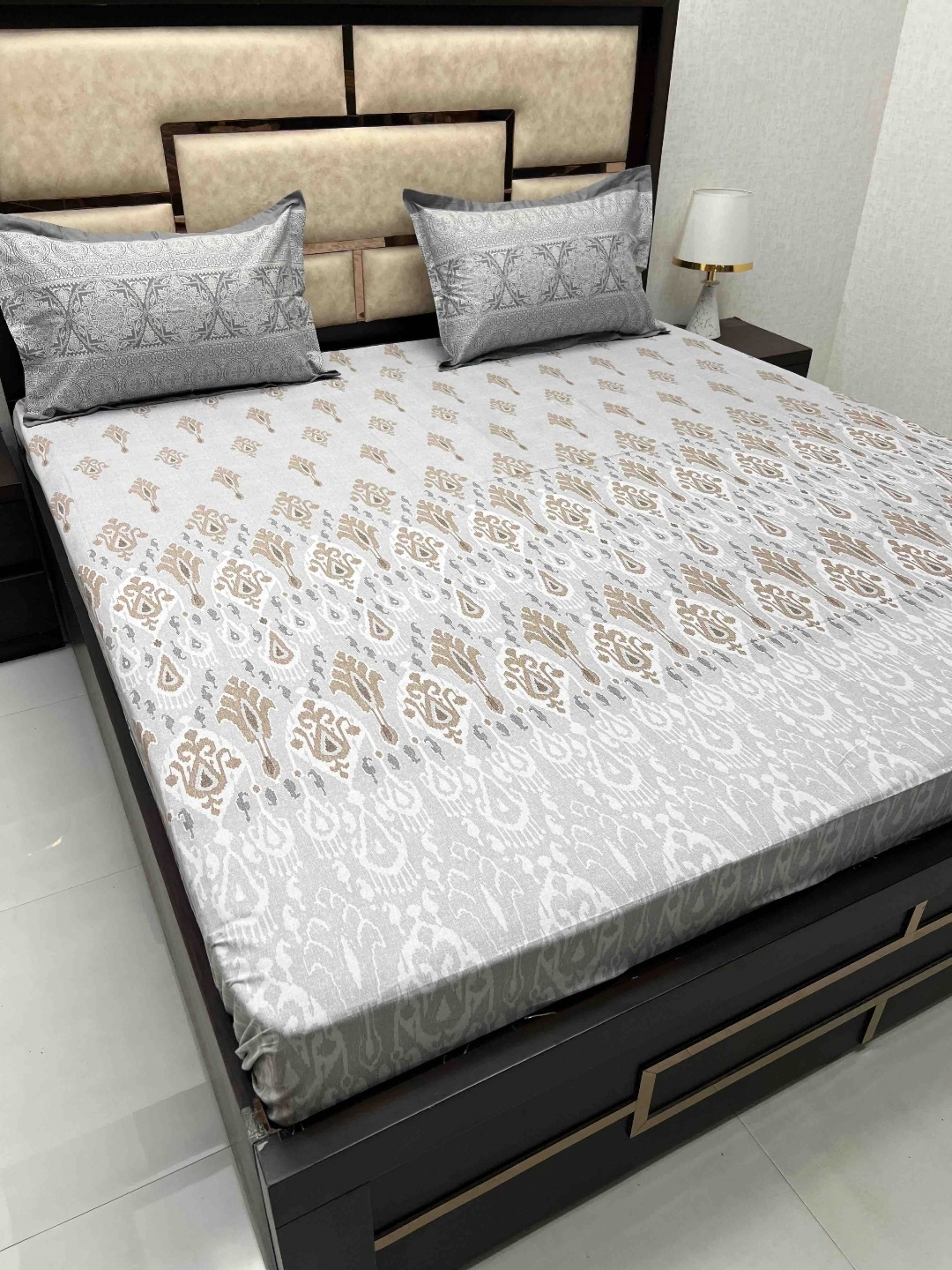 Pure Decor Grey & White Ethnic Motifs King Bedsheet with 2 Pillow Covers
Pure Decor Grey & White Ethnic Motifs King Bedsheet with 2 Pillow Covers