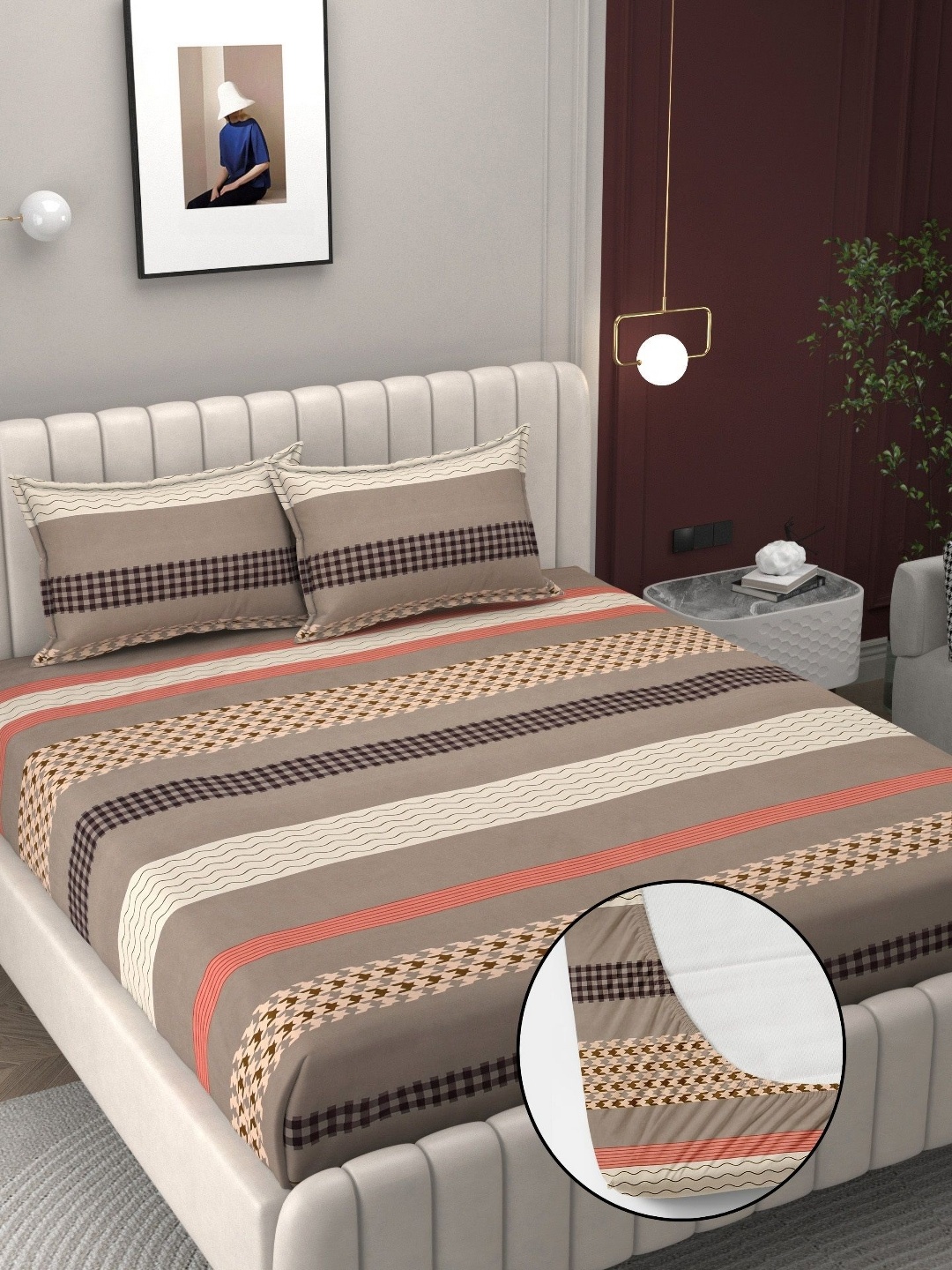 BELVOSTUM Brown Ethnic Motifs 250 TC Cotton Crib Fitted Bedsheet With 2 Pillow Covers
BELVOSTUM Brown Ethnic Motifs 250 TC Cotton Crib Fitted Bedsheet With 2 Pillow Covers