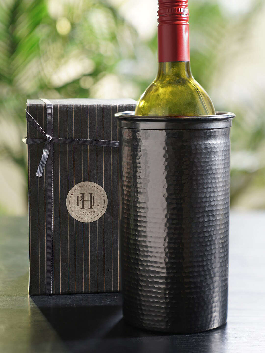 Pure Home and Living Grey Hammered Metal Wine Chiller 
Pure Home and Living Grey Hammered Metal Wine Chiller