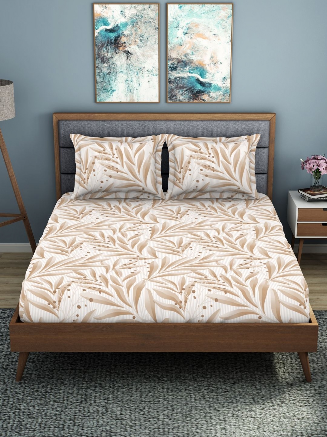 Welspun Brown & White Floral 200 TC King Bedsheet with 2 Pillow Covers 1071546-LIGHT BROWN
Welspun Brown & White Floral 200 TC King Bedsheet with 2 Pillow Covers 1071546-LIGHT BROWN