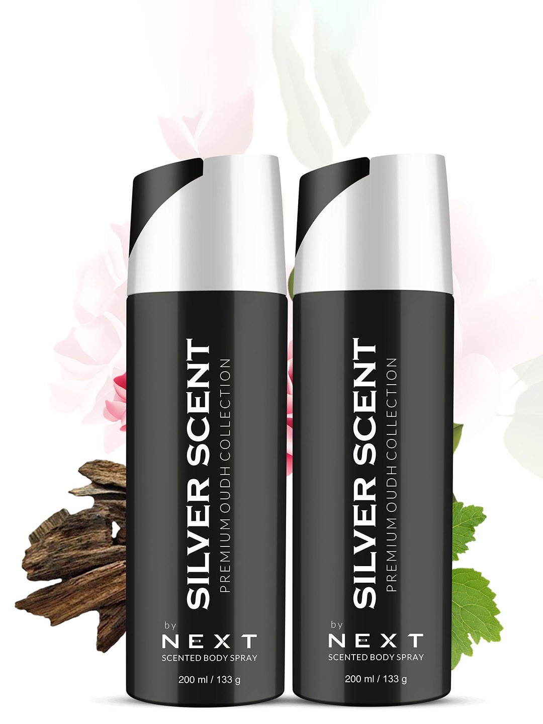 NEXT CARE Set of 2 Silver Scent Long Lasting Scented Body Spray - 200ml/133g each, Black
NEXT CARE Set of 2 Silver Scent Long Lasting Scented Body Spray - 200ml/133g each, Black