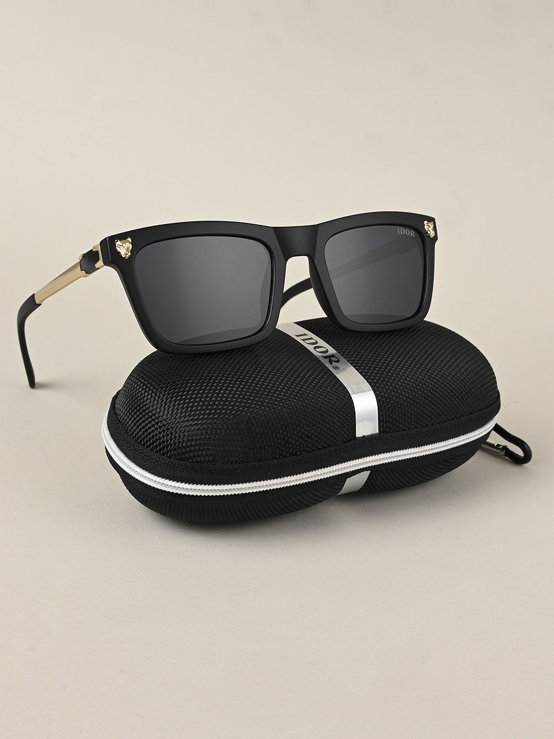 IDOR Unisex Square Sunglasses with Polarised and UV Protected Lens ID-98127-C2, Black
IDOR Unisex Square Sunglasses with Polarised and UV Protected Lens ID-98127-C2, Black