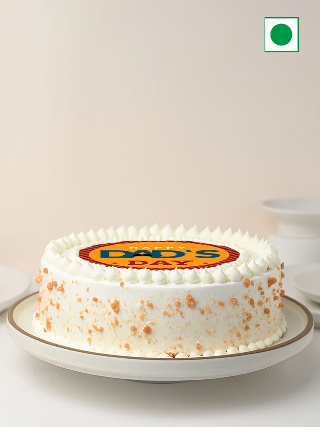 Floweraura Happy Dad's Day Photo Butterscotch Flavor Eggless Round Cake- 1 Kg, White
Floweraura Happy Dad's Day Photo Butterscotch Flavor Eggless Round Cake- 1 Kg, White