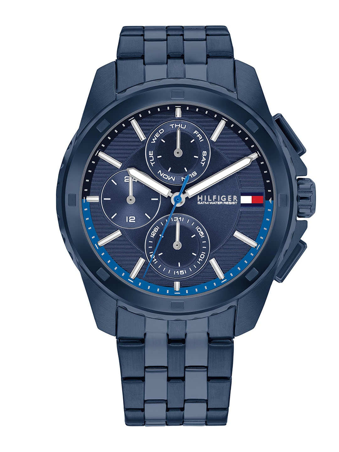 Tommy Hilfiger Men Stainless Steel Bracelet Style Straps Analogue Watch TH1710622, Navy blue
Tommy Hilfiger Men Stainless Steel Bracelet Style Straps Analogue Watch TH1710622, Navy blue
