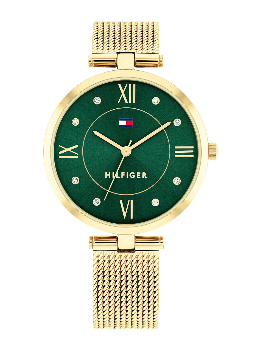Tommy Hilfiger Women Dial & Stainless Steel Bracelet Style Straps Analogue Watch TH1782711, Green
Tommy Hilfiger Women Dial & Stainless Steel Bracelet Style Straps Analogue Watch TH1782711, Green