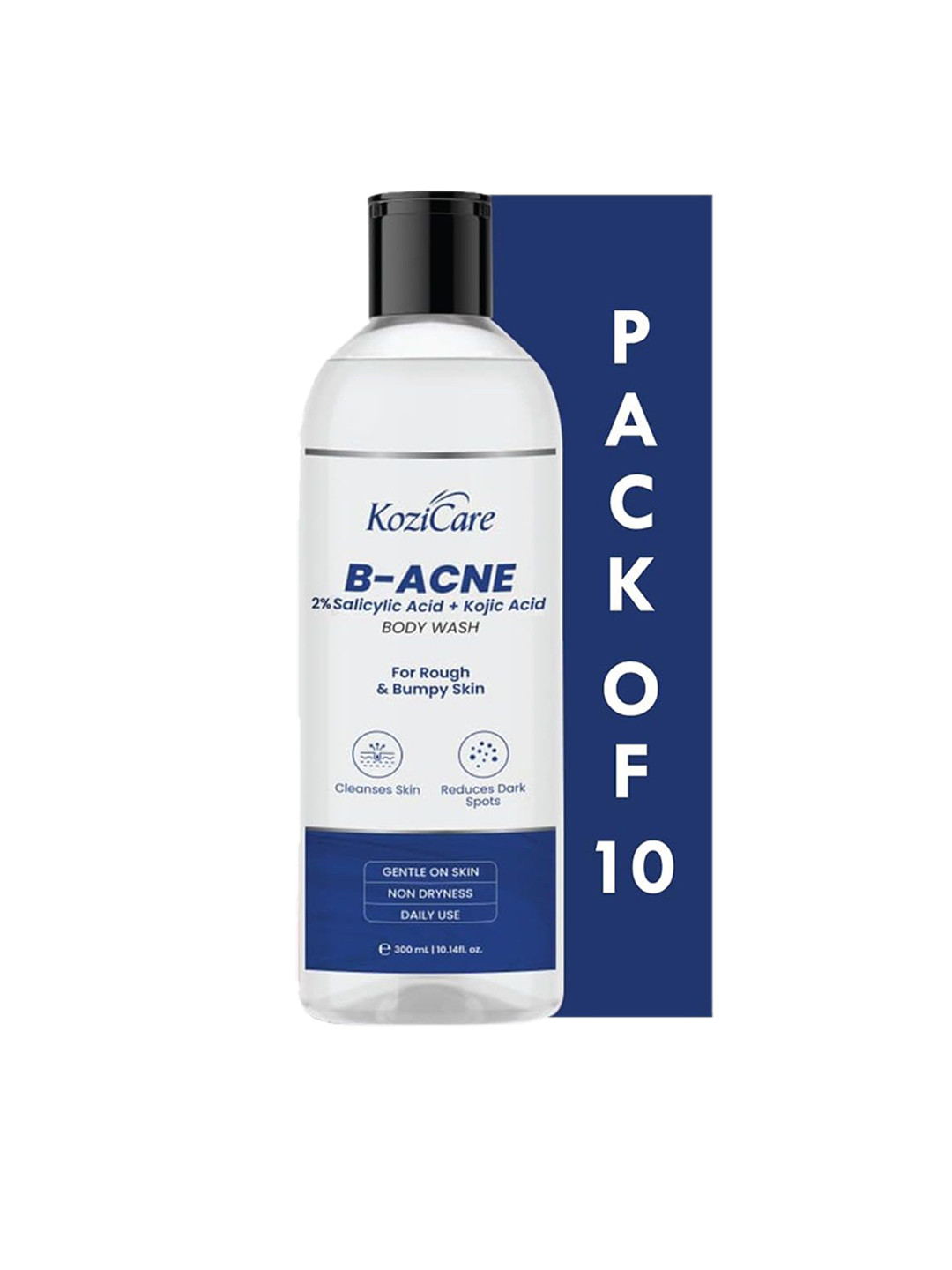 KOZICARE Set Of 10 B-Acne Kojic Acid Body Wash With Salicylic Acid - 300ml Each, Blue
KOZICARE Set Of 10 B-Acne Kojic Acid Body Wash With Salicylic Acid - 300ml Each, Blue