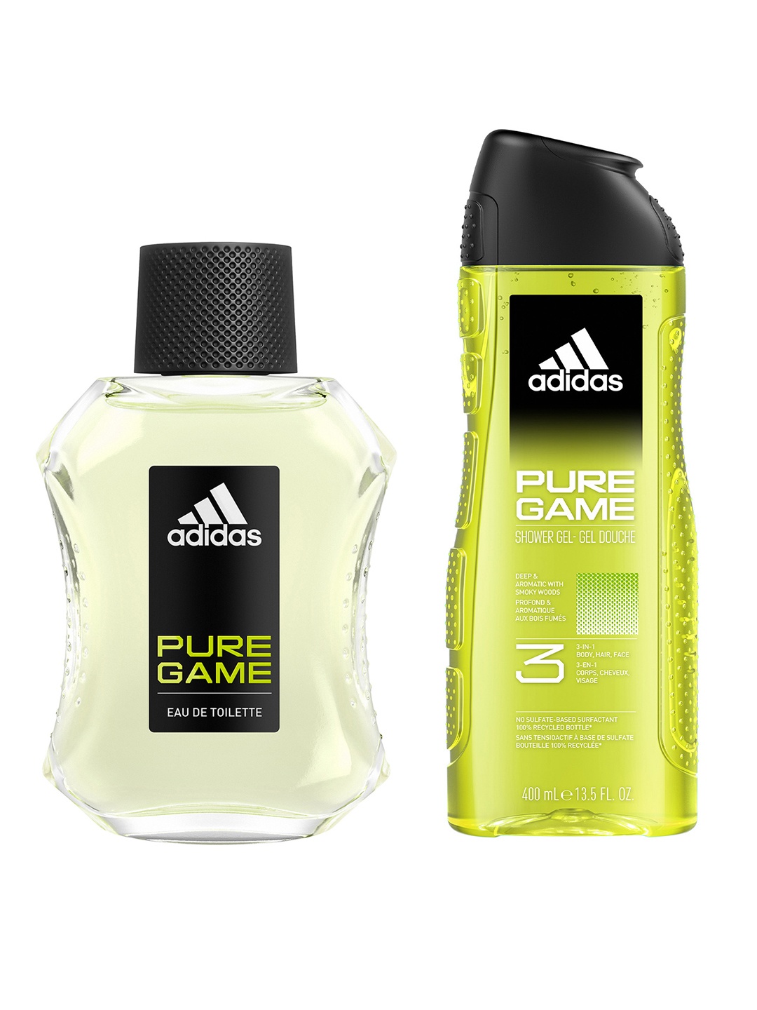 ADIDAS Men Set of Pure Game Eau De Toilette - 100 ml & Shower Gel - 400 ml, Yellow
ADIDAS Men Set of Pure Game Eau De Toilette - 100 ml & Shower Gel - 400 ml, Yellow