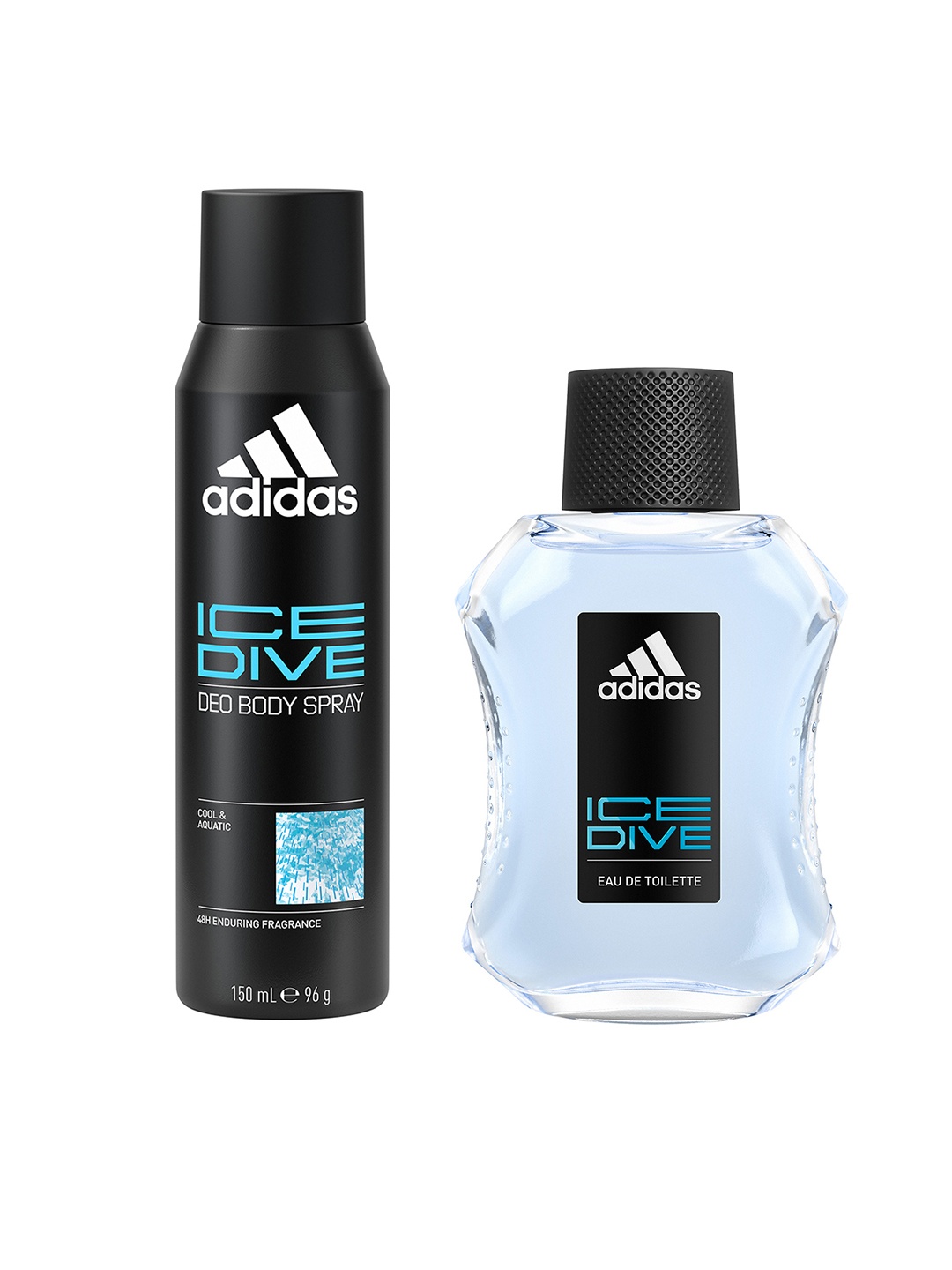 ADIDAS Men Set of Ice Dive Eau De Toilette - 100ml & Deodorant Body Spray - 96g, Blue
ADIDAS Men Set of Ice Dive Eau De Toilette - 100ml & Deodorant Body Spray - 96g, Blue